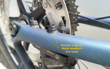 Load image into Gallery viewer, 180mm Rear Disc Rotor Adapter for flat mount road/gravel frames