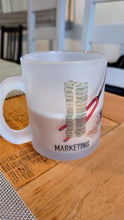 Load image into Gallery viewer, "Marketing Vs. QC" Frosted Glass Mug